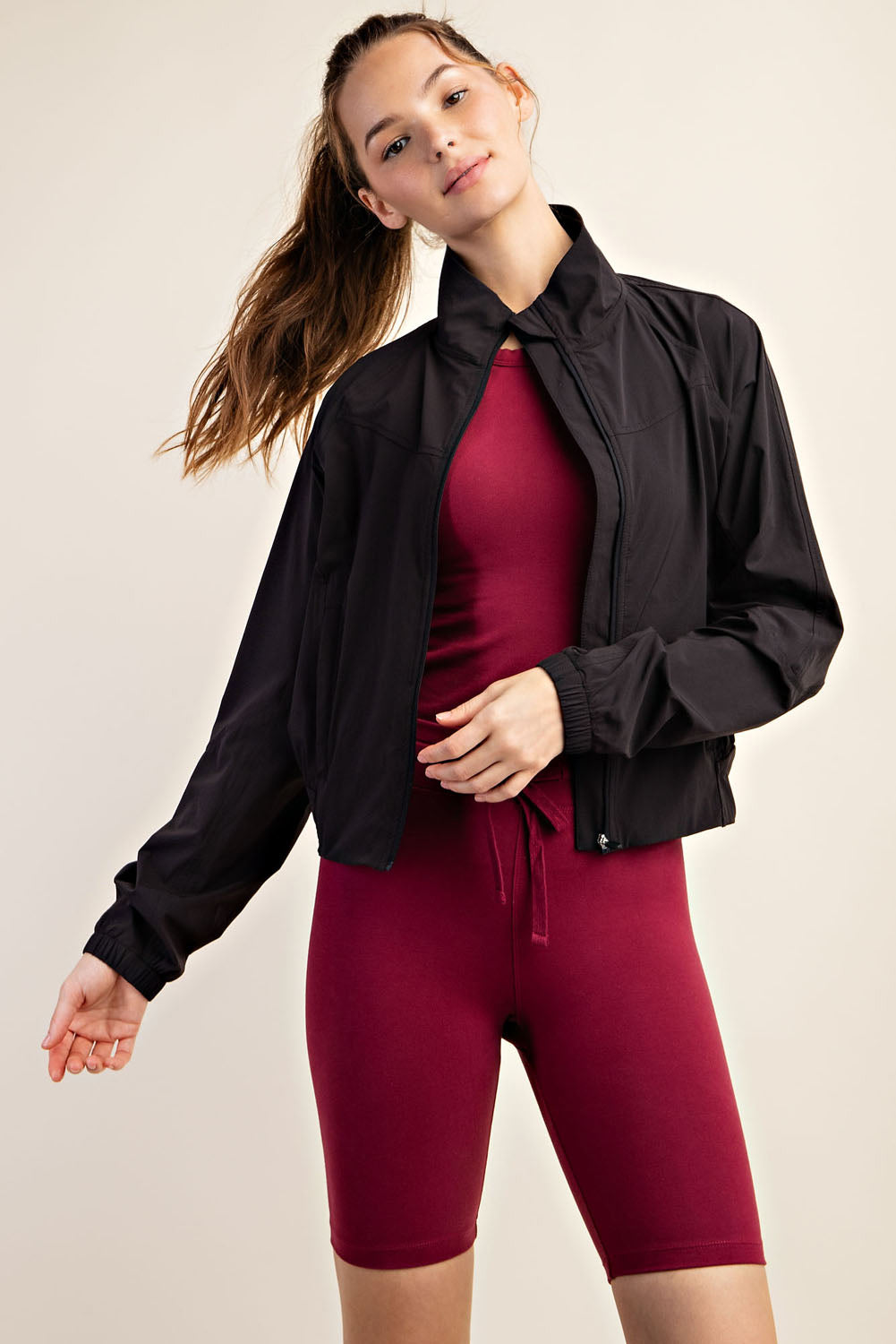 NYLON ST WOVEN TENNIS JACKET